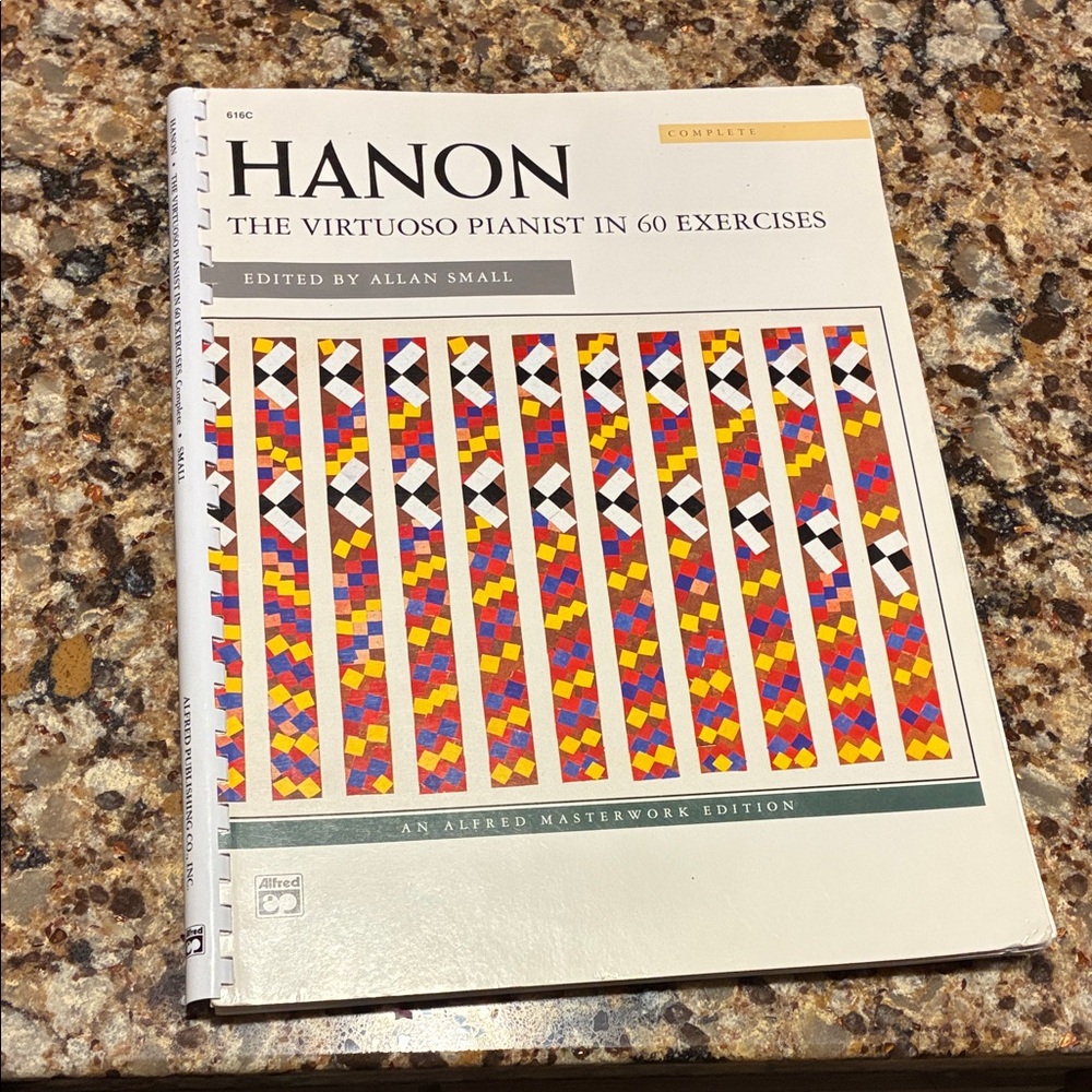 Alfred Hanon Piano Exercise Book with Colorful Cover